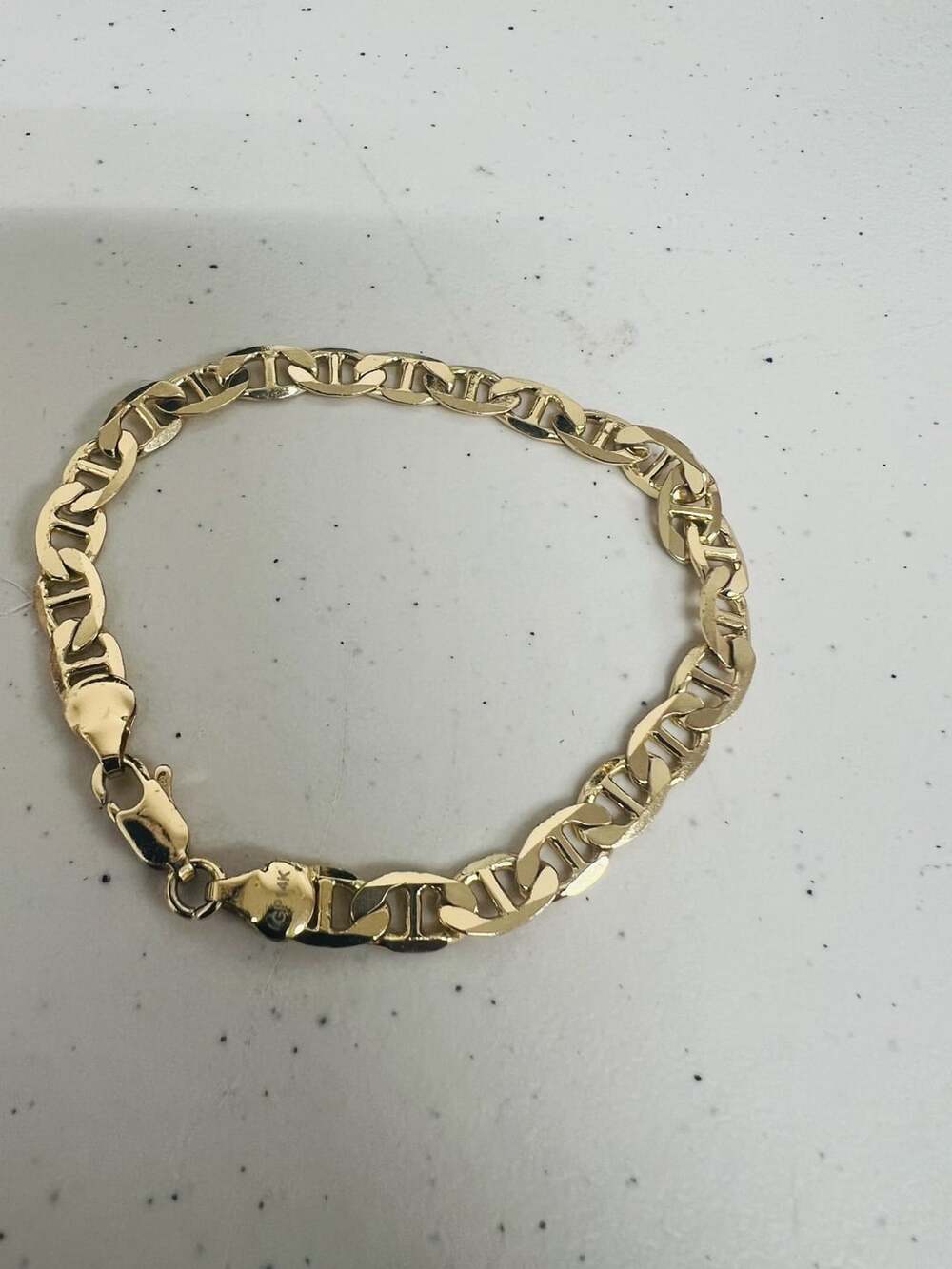 Mariner Link Chain Bracelet 14K Gold Plated Yellow Gold Jewelry